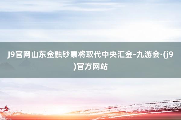 J9官网山东金融钞票将取代中央汇金-九游会·(j9)官方网站