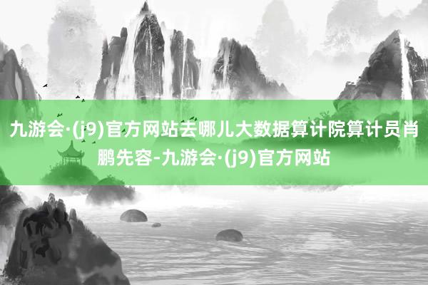 九游会·(j9)官方网站去哪儿大数据算计院算计员肖鹏先容-九游会·(j9)官方网站