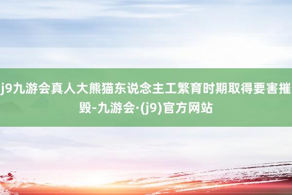 j9九游会真人大熊猫东说念主工繁育时期取得要害摧毁-九游会·(j9)官方网站