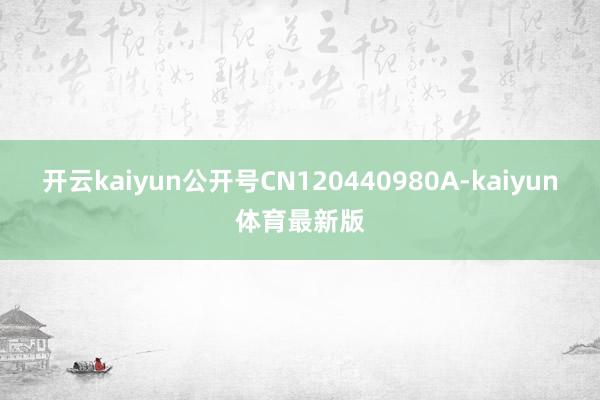 开云kaiyun公开号CN120440980A-kaiyun体育最新版